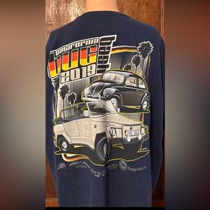 2019 California Bug Bash Volkswagen Car Show Navy Blue Shirt Size 2XL